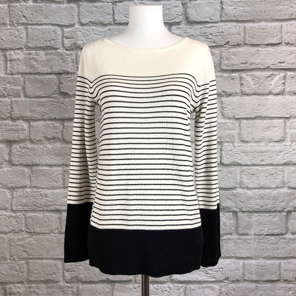 Vince Camuto Colorblock Striped Sweater - Picture 1 of 5